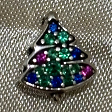 Authentic retired PANDORA Christmas Tree Charm 790018C01 picture
