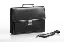 Vegan Faux Leather Executive Briefcase - Great Gift picture