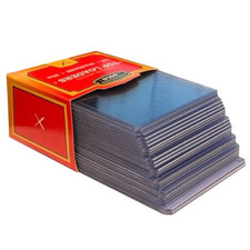 1000ct Case of Cardboard Gold Regular Card Toploaders picture