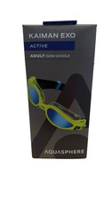 Aqua Sphere Kaiman EXO Active Adult Swim Goggles Yellow Blue Titanium Mirrored picture