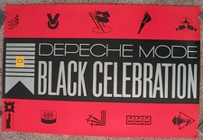 Depeche Mode Black Celebration Vintage 1986 Promo Poster RARE Sire Mute Records picture