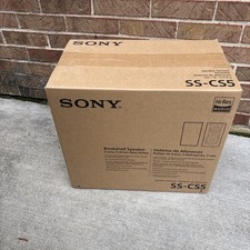 Sony SS-CS5 3-Way 3-Driver Bass Reflex Stereo Bookshelf Speakers Color Black picture