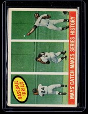 1959 Topps Willie May's Catch Makes Series History 464 Poor Condition picture