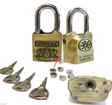 Anti-Theft Heavy Duty Alarm Padlock Security Alarm Lock - 110db Alarm Sound picture