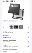 Analog Devices x10 ADIN1300CCPZ Industrial Gigabit Ethernet PHY Transceiver IC N picture