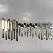 1847 Rogers Bros Vintage Silverplate Flatware Set 20 Pcs Knives Spoons Forks picture