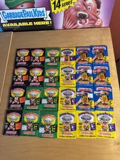 LOT OF 24 VINTAGE GARBAGE PAIL KIDS UNOPENED WAX PACKS 3rd 4th 5th 14th SERIES picture