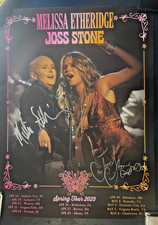 Melissa Etheridge Joss Stone - 2025 Tour Poster - Signed by both picture