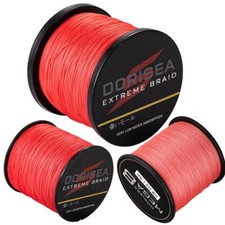Dorisea 4/8 Strands 100M-2000M Red PE Extreme Braided Fishing Line 6lbs-300lbs picture