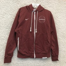 Nike Sacramento Kings Hoodie Small Adult Red Dri Fit NBA Basketball Full Zip Men picture