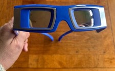Infitec Simplex 3D Glasses Best 3D Available Blue Frames Hard to Find RARE New picture