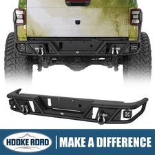 Hooke Road Steel Rear Bumper w/2x 25W LED Lights For 2020-2026 Jeep Gladiator JT picture