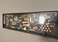 Vintage History Billiards Shadow Box Very Cool Piece For Man Cave Great Cond picture