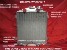1932 Ford Street/Rat Rod Aluminum Radiator Lo Boy Low Boy Chopped Chevy Motor picture