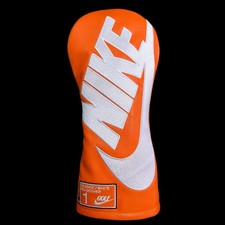 #1 HeadCover Driver SHOEBOX (NEW) Orange / White picture