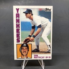 1984 Topps #8 Don Mattingly : Rookie, New York Yankees picture