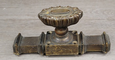Antique Cremone Bolt Window Latch Lock Espagnolette Handle French Cast Bronze picture