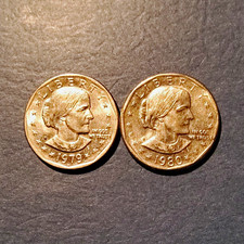 🪙 1979-S & 1980-S Susan B. Anthony $1 Dollar coins. lot of 2 🪙 picture
