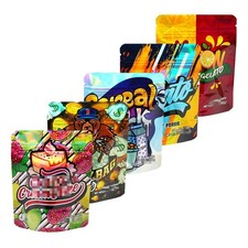 100Pcs 3.5g Smell Proof Zip Seal Mylar Bags Resealable Food Candy Storage Pouch picture