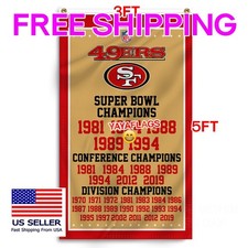 San Francisco 49ers 3x5 ft Flag Champions NFL Football Banner  picture