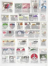 Czechoslovakia. Collection 260803#33 (M/U, see scan). 33 stamps. Many MNH. picture