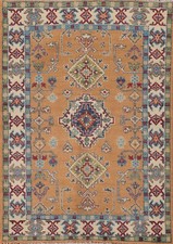 Tribal Traditional Super Kazak Geometric Oriental Handmade Rug Accent Carpet 3x5 picture