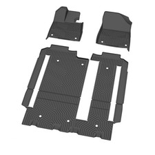 3W Floor Mats Liner for 2021-2025 2024 Toyota Sienna  TPE 1st, 2nd and 3rd Row picture
