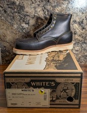 White's R4000CC-M Perry Cristy Cream Mens Boots Double Shot Black 10.5 D picture