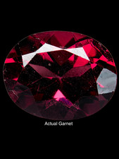 GIA Certified Natural 2.31 Ct Oval Red Pyrope-Almandine Garnet Gem Stone picture