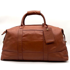 Vintage COACH Brown Leather 2Way Boston Duffle Bag OLD COACH USA Made picture