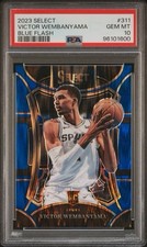 2023-24 Select Mezzanine Level Victor Wembanyama #311 Blue Flash /99 PSA 10 picture