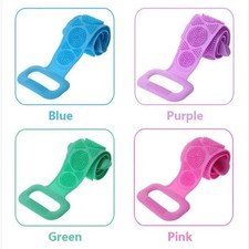 Silicone Back Scrubber for Shower 23.6 Inch Long Exfoliating Body Bath Brush USA picture