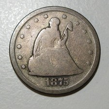 1875-S Twenty Cent Piece 20c Lot#784 picture