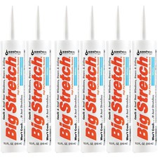 Sashco 10016 10.5oz Big Stretch Weatherproof Seal Caulk - White - 6 Pack picture