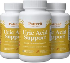 3 Pack Pattern Wellness Uric Acid Joint Circulation Uric Acid Levels Support picture