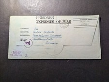 1943 USA Prisoner of War POW Folded Cover Aliceville AL to Oberhausen Germany picture
