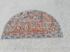 48x75 cm Terracotta Vintage Wool Carpet, Unique Authentic Christmas Gift UM picture