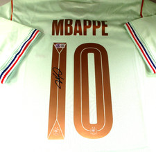 Kylian Mbappe / Autographed Team France 2026 Away Pro-Style Soccer Jersey / BAS picture