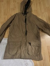 Vintage L.L. Bean Womens Medium Hooded Jacket Parka Coat Cotton Outer Wool Inner picture