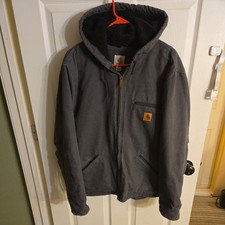 Carhartt J141 Sherpa Lined Sandstone Sierra Jacket Shadow / Gray Workwear  picture