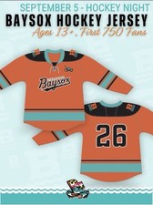 Chesapeake Baysox 2026 Hockey Jersey XL SGA O's AA Bowie New Never Worn picture