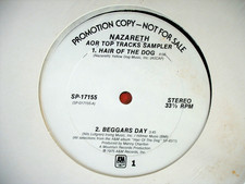 NAZARETH AOR Top Tracks Sampler WLP PROMO LP 1976 A&M  Hard Rock/Metal 33⅓ RPM picture