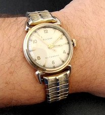 Working Vintage 1953 Bulova 10CSC American Clipper Fancy Lugs Mens Manual Watch picture