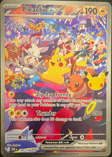 Pikachu ex 150/128 Me: 30th Celebration Promo Full Art Holo English 190 HP picture