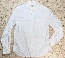 J.Crew Slim Secret Wash 100's 2-Ply Yarns Men's White Dress Shirt Size Medium picture