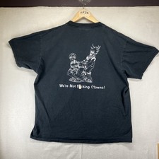 Vintage Y2K 2000s Offensive Clown T Shirt Large 