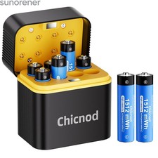 8Packs 1.5V CHICNOD AAA Fast 1512mWh Lithium Batteries Rechargeable with Charger picture