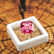 Natural 9.50Ct Ceylon Padparadscha Sapphire Loose Asscher Cut Gemstone Certified picture
