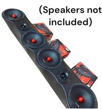 Universal Speaker Panel 4x6.5 2 X Tweters Pod ( Wood And Fabric ) Roof Rack  picture
