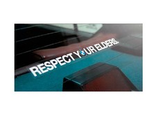 2x Respect Your Elders Sticker Aufkleber Decal for BMW picture